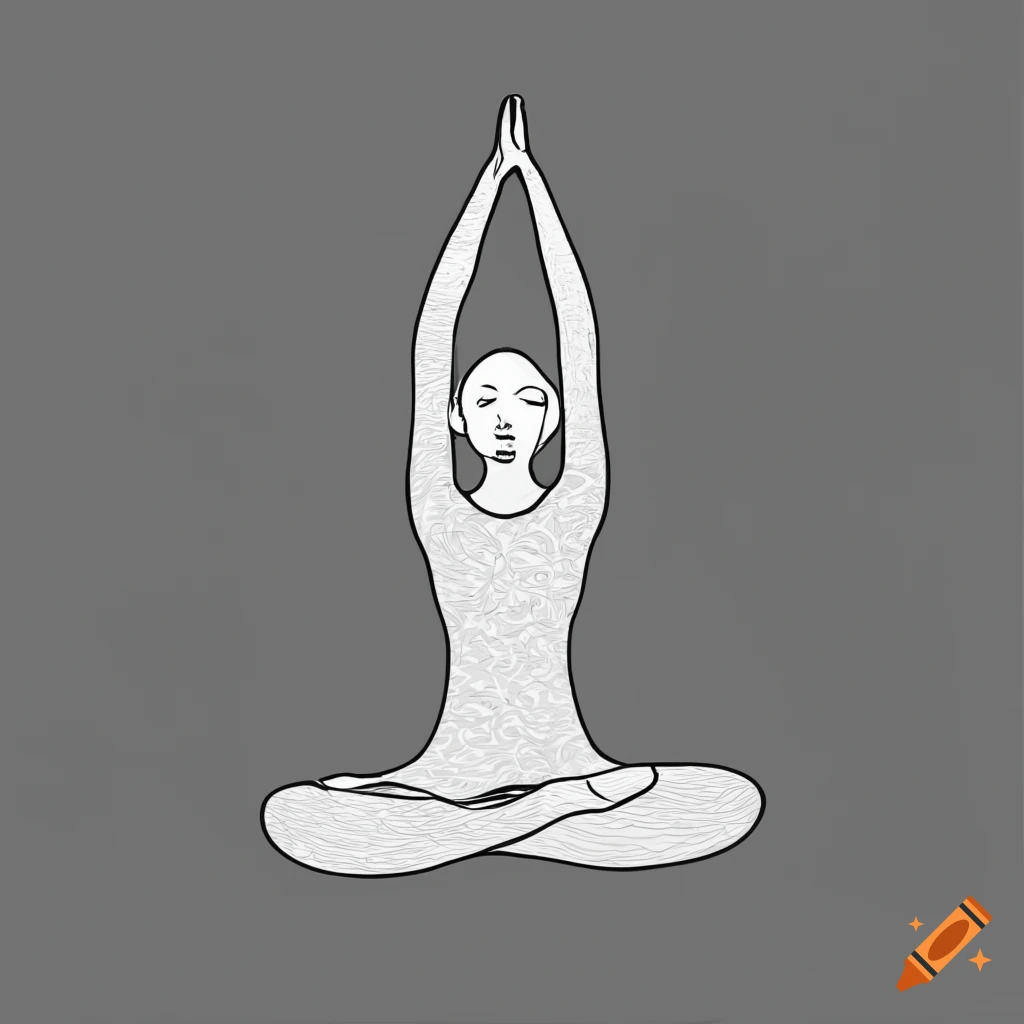 Meditating man in lotus yoga pose. One line drawing Stock Vector | Adobe  Stock