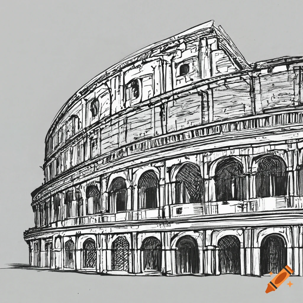 colosseum drawing