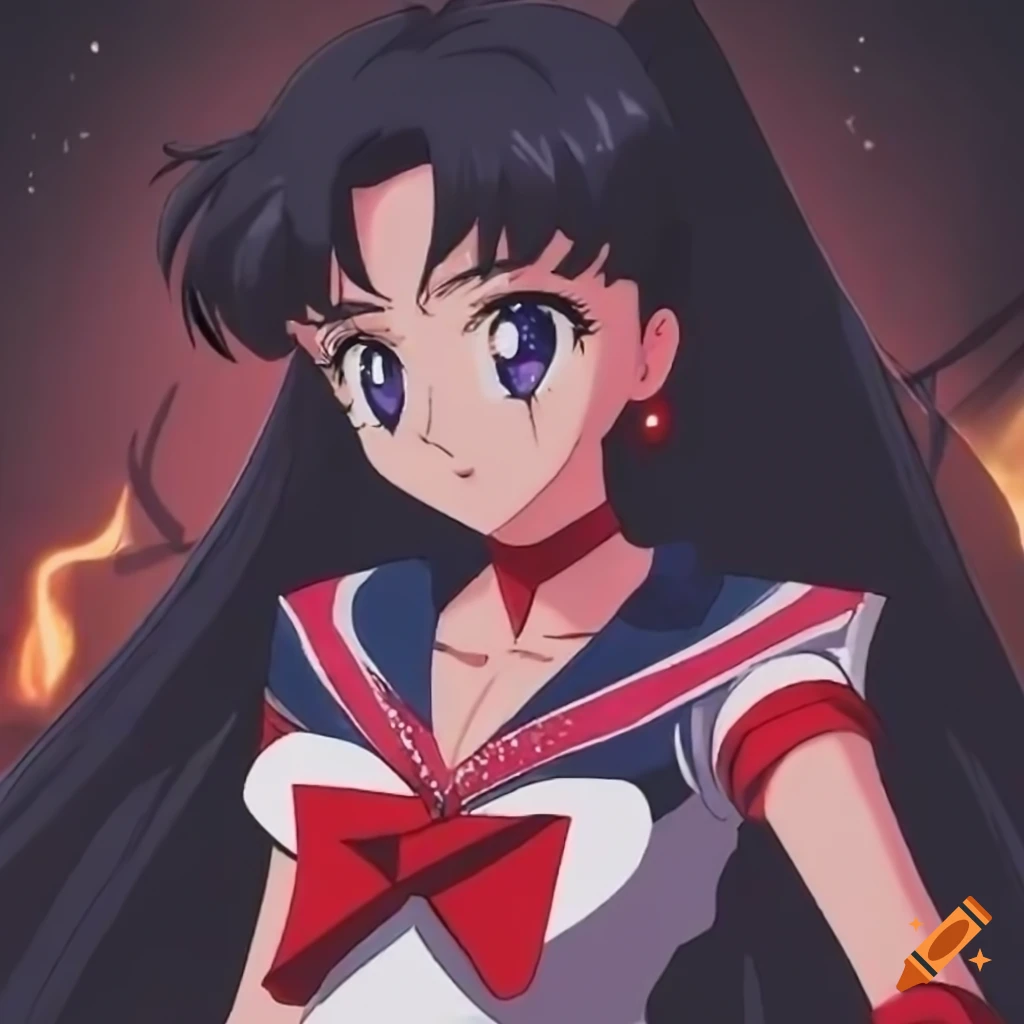 Sailor moon black hair