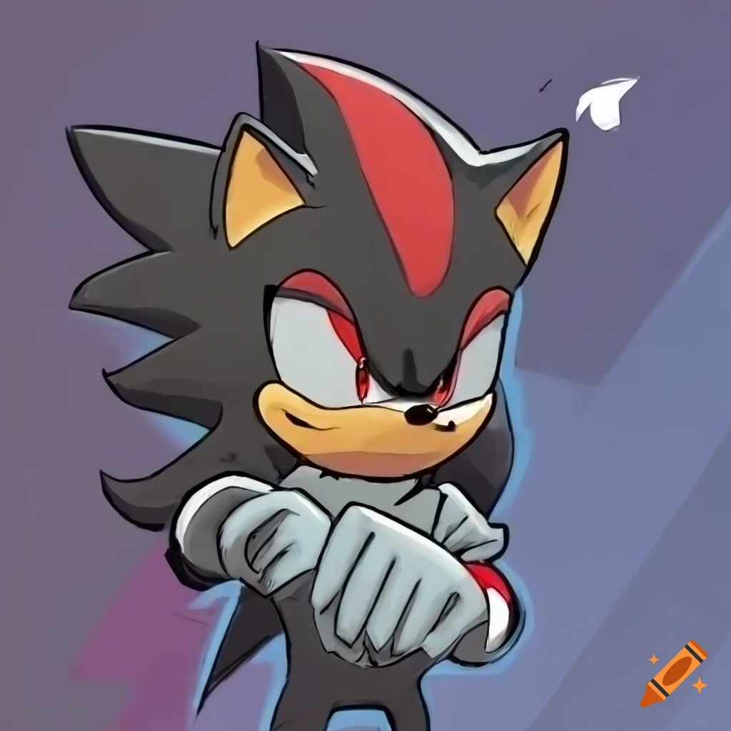 Shadow the hedgehog in idw style