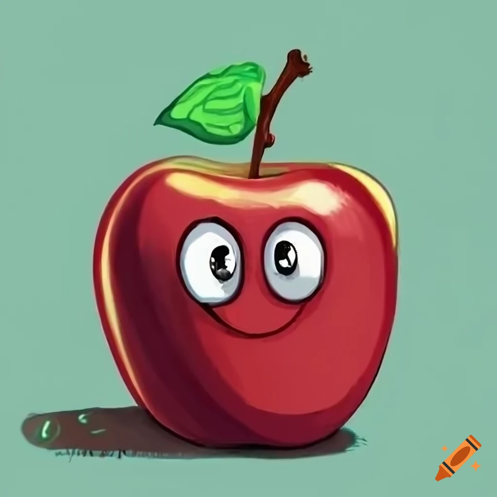 Cartoon apple