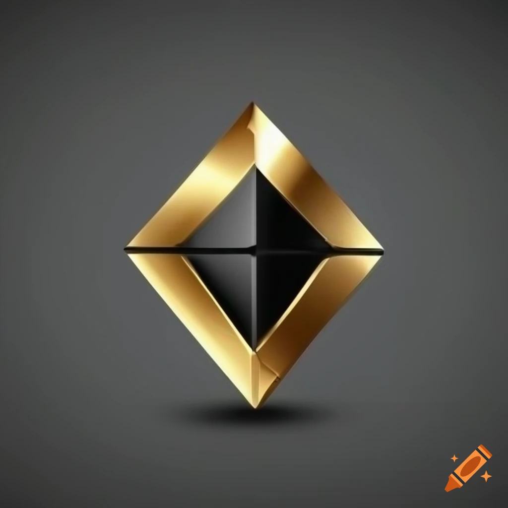 Abstract Luxury Template With Gold Diamond Outlined Shape Eps10 Vector  Stock Illustration - Download Image Now - iStock