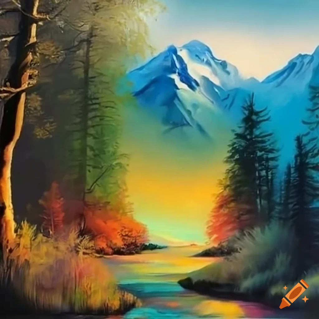 Bob ross painting