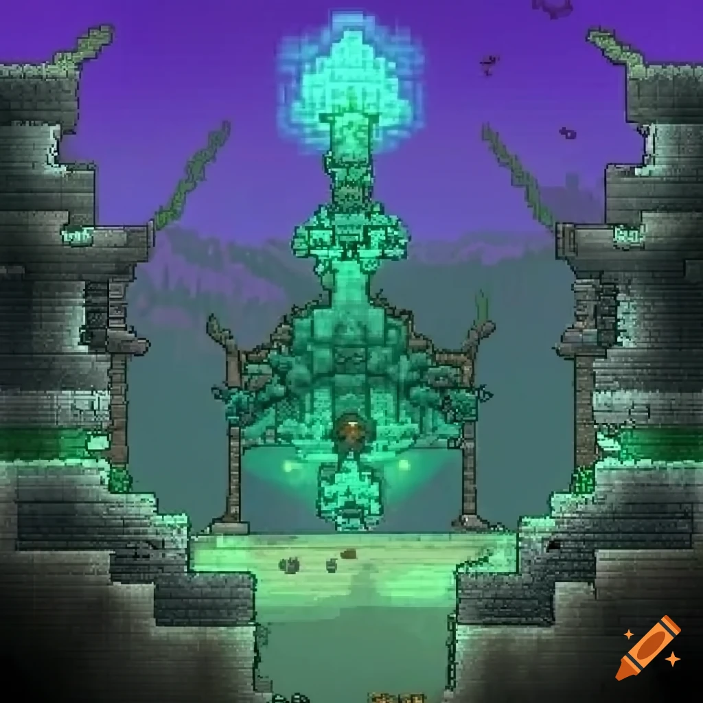 Terraria hallow biome in the style of fallout 4 on craiyon
