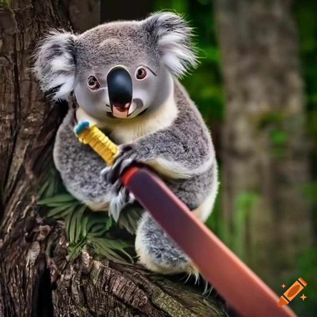 Animal Kawaii Cute Koala Poster Sama - Kawaii Cartoon Koala Gif, HD Png  Download , Transparent Png Image - PNGitem