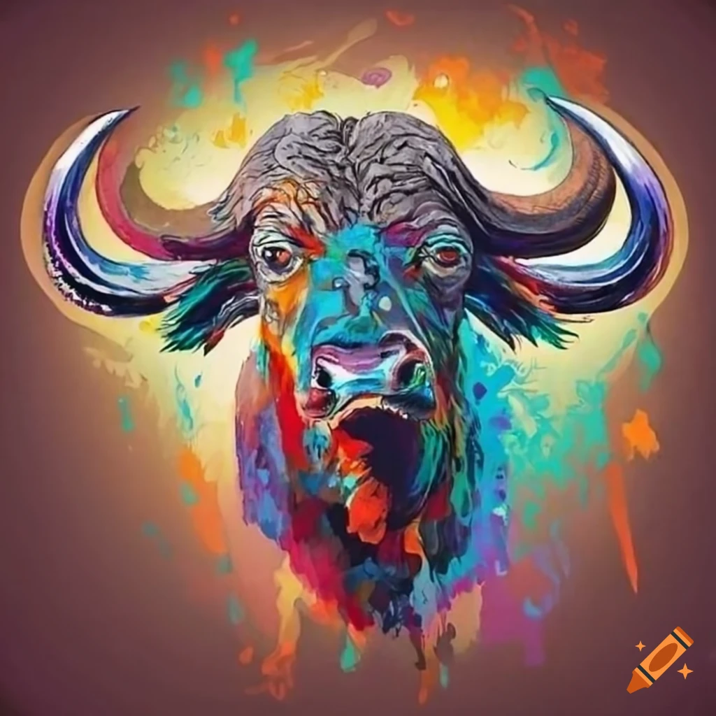 Sticker buffalo tattoo - PIXERS.US