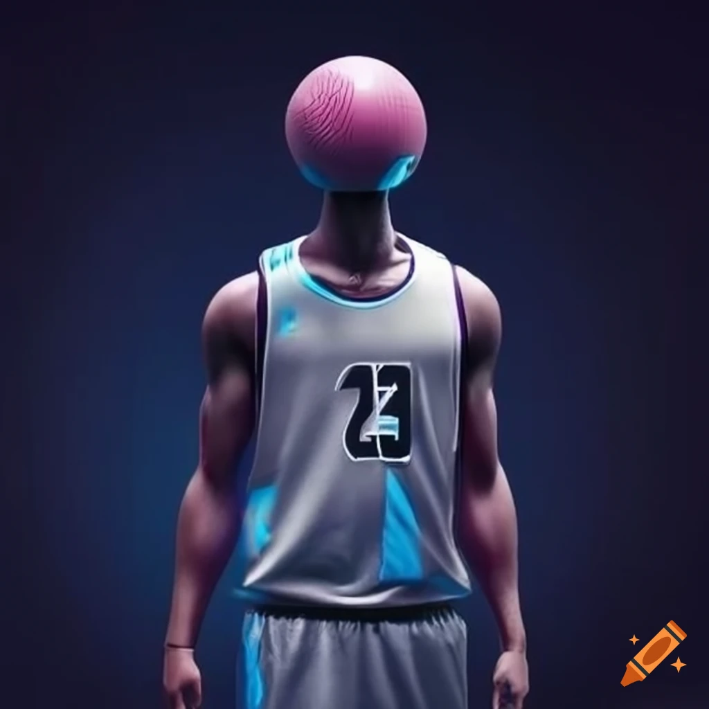 Futuristic basketball jersey on Craiyon