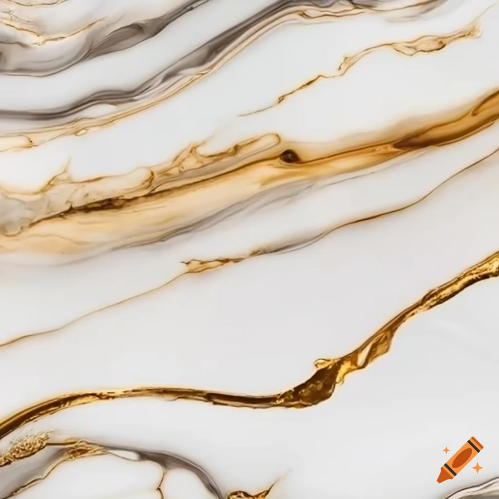 White clean marble, with gold veins, high definition