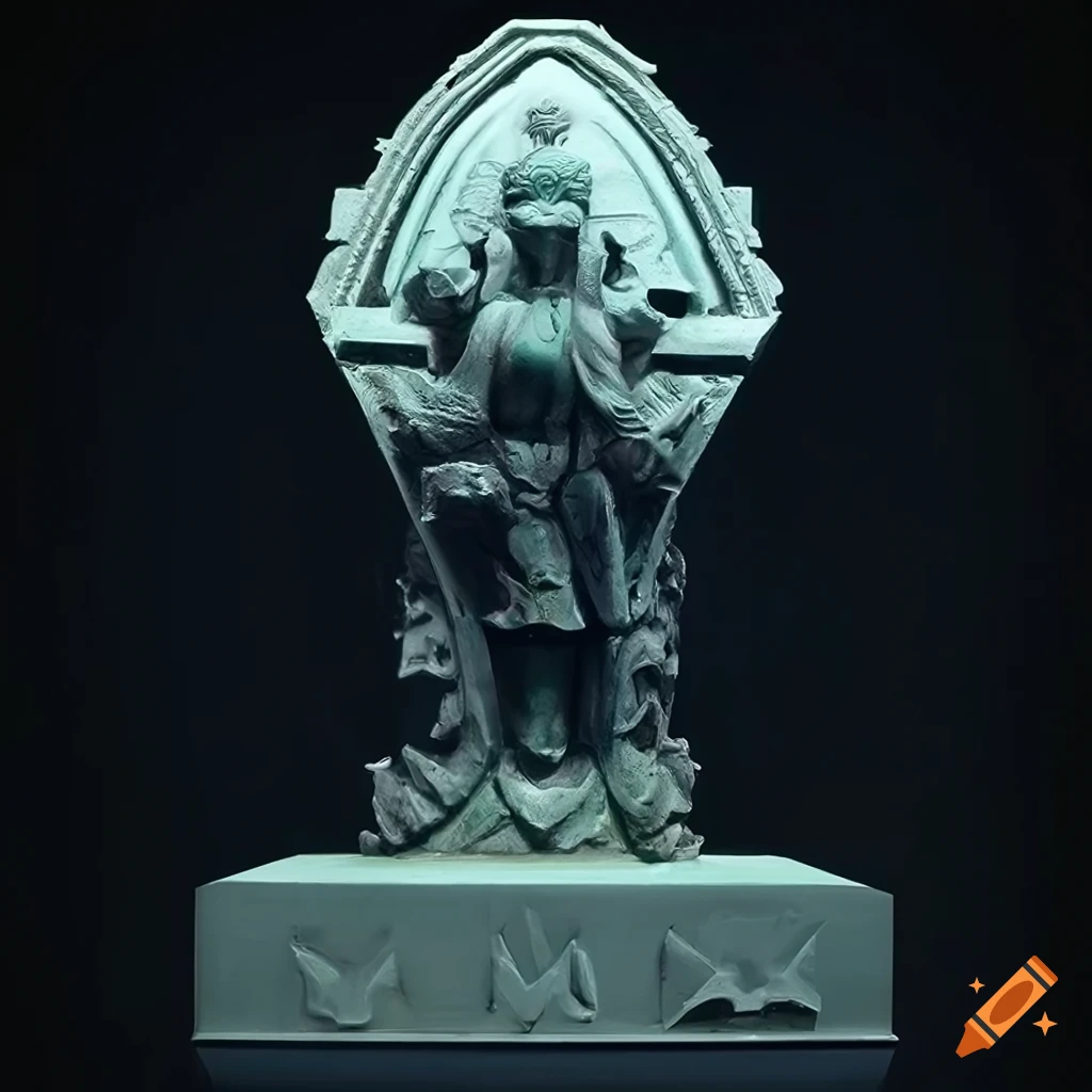 Sharply Defined Projection Features Reference: Architectural Stave Carving Style Zelda Hd Video Game Sculpture