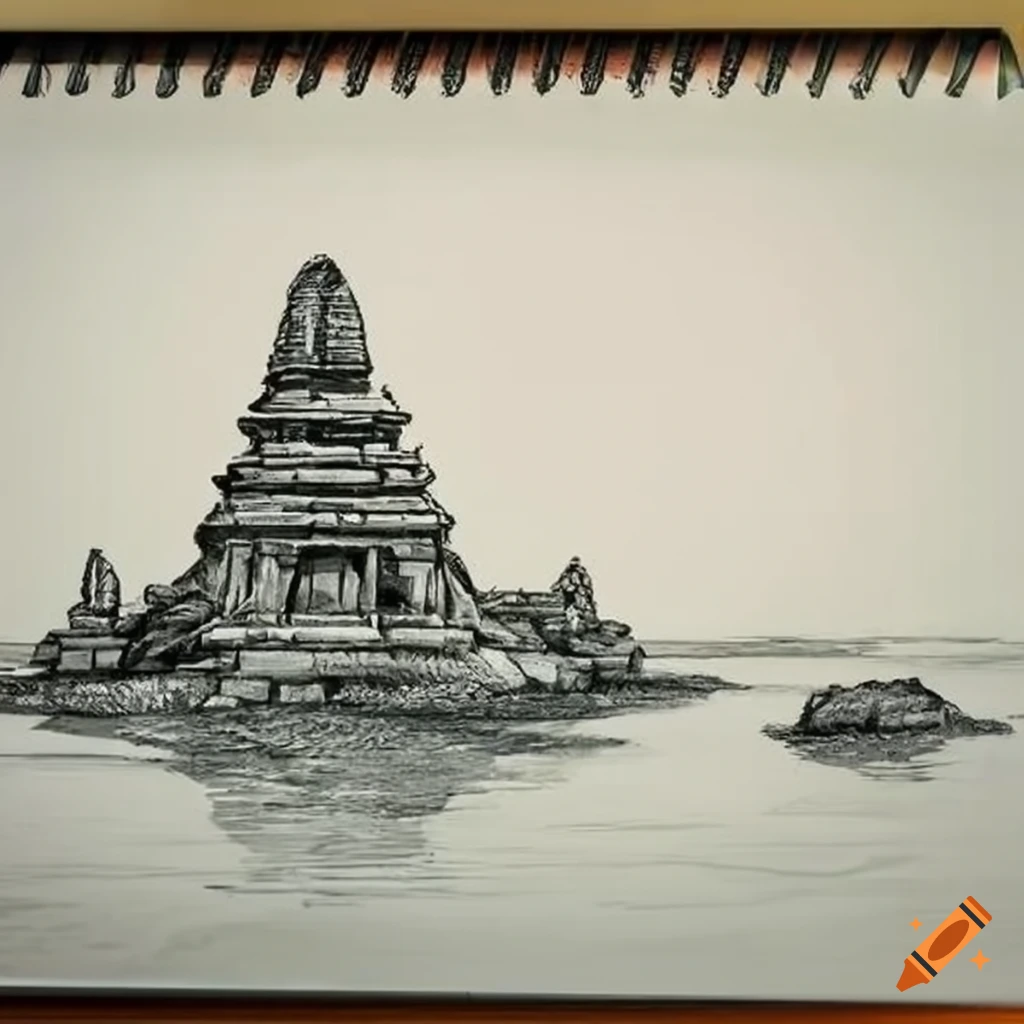 Lotus Temple Drawing (easy) - HelloArtsy
