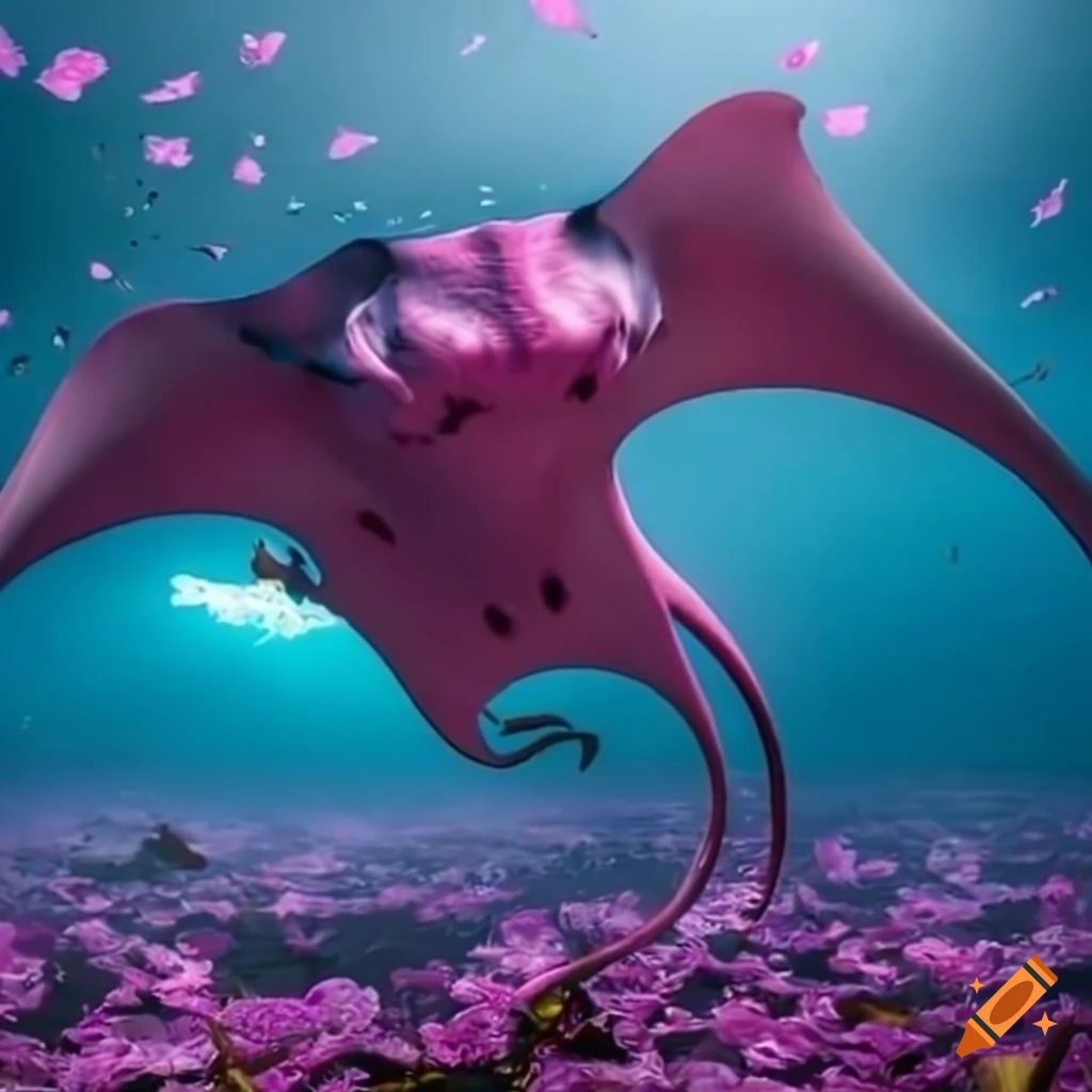 Why Is This Manta Ray Pink?