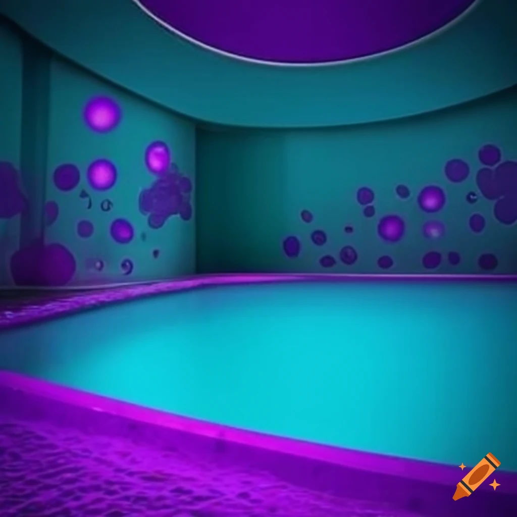 Poolcore Wall Paper Poolcore purple on Craiyon