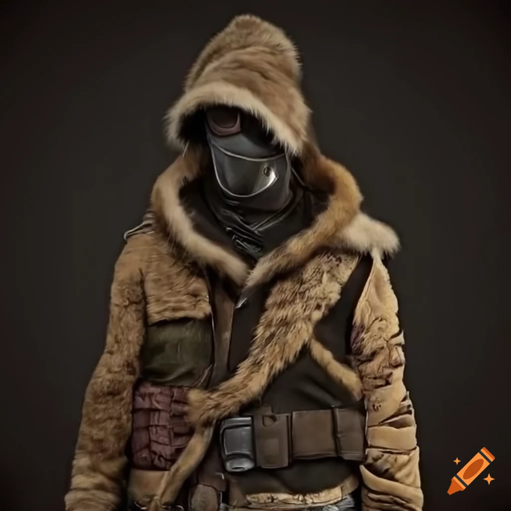 A ranger from post-apocalyptic universe. He wears a fur jacket on Craiyon