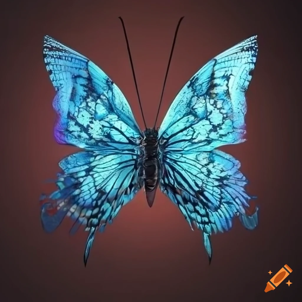A stunning butterfly created using intricate typography design