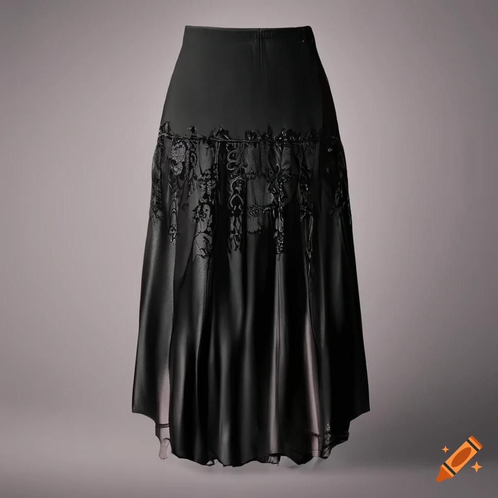 Graphic gothic skirt