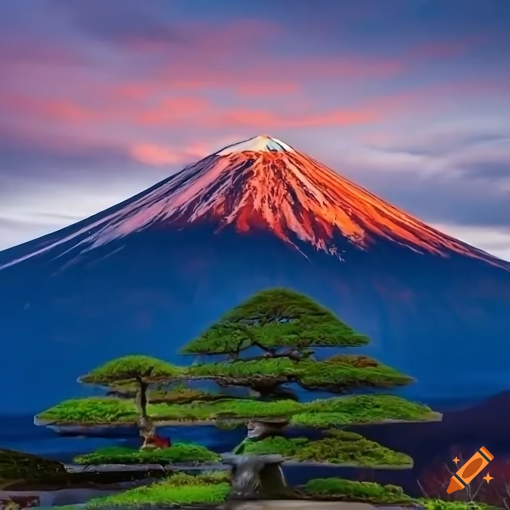 Banzai au Mont Fuji, Japon