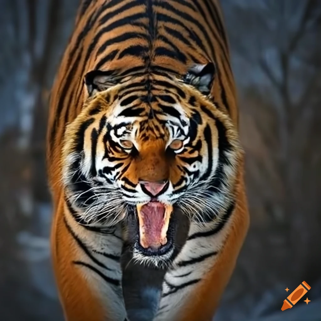 siberian tigers roar
