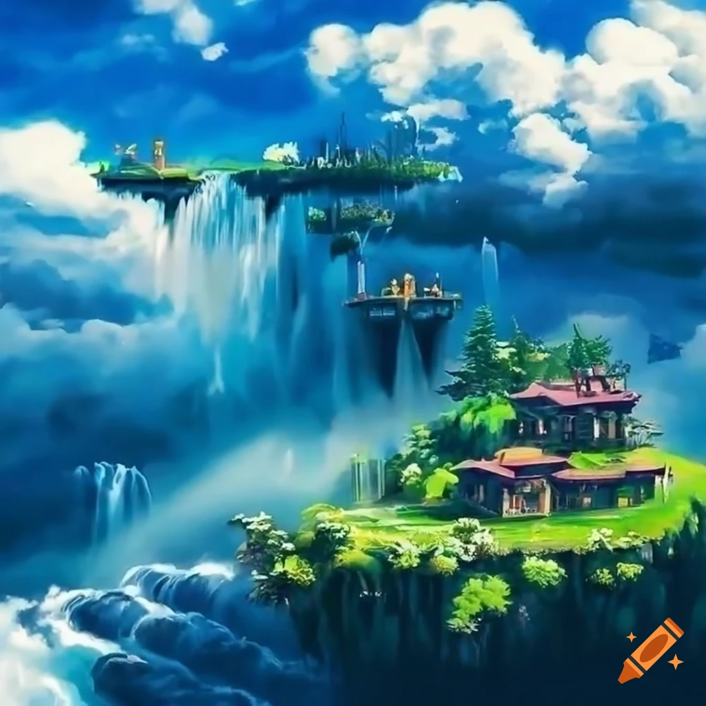 Anime Floating Islands