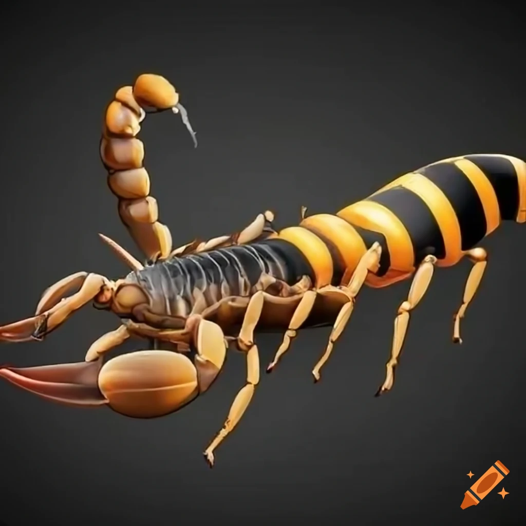 hybrid from a bee and scorpion