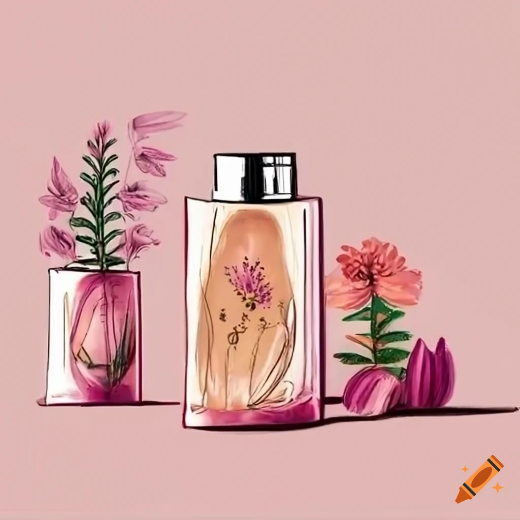 Fresh Girl Flower Illustration Plant Skin Care Cosmetic Packaging Design
