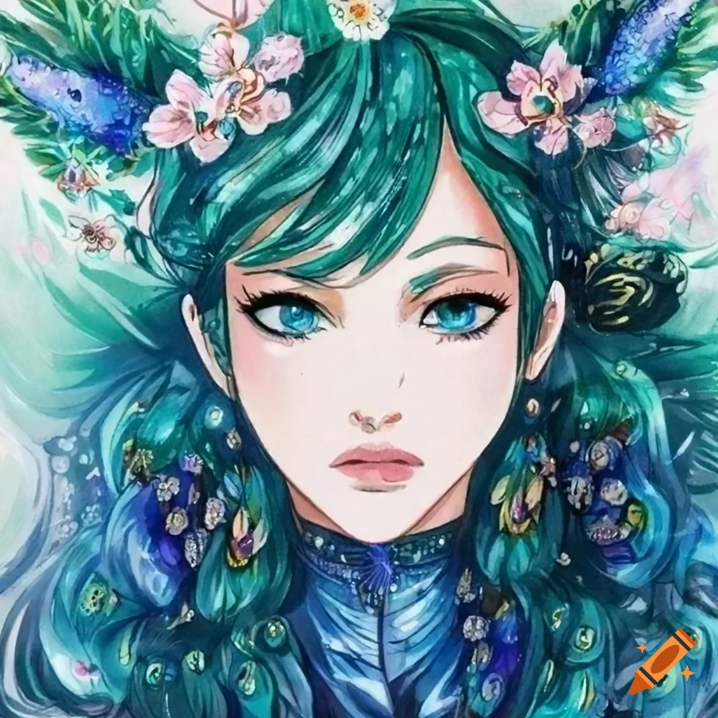 Amazon.com : Magnificent peacock Anime Poster Tin Metal Sign Vintage Wall  Plaque Decor 8x12 Inch : Home & Kitchen
