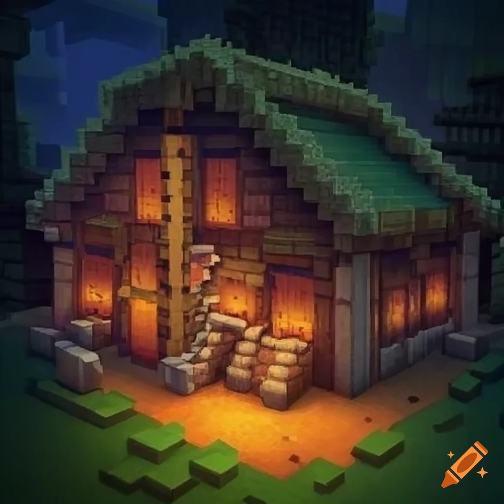 Sheep shed, minecraft on Craiyon