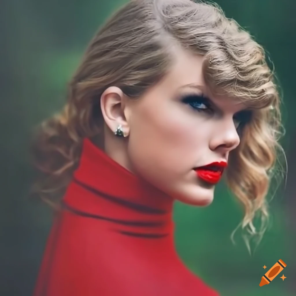 Red (taylor’s version) by taylor swift album cover. red as the main ...