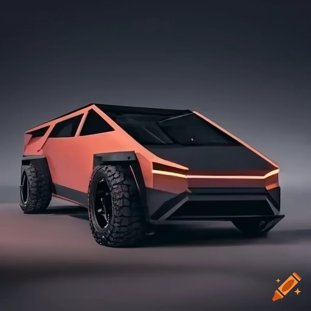 Troy cybertruck with wide body, realistic, 8k, widebody