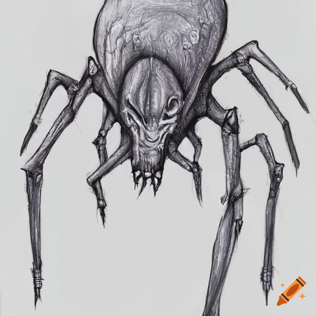Alien spider on Craiyon