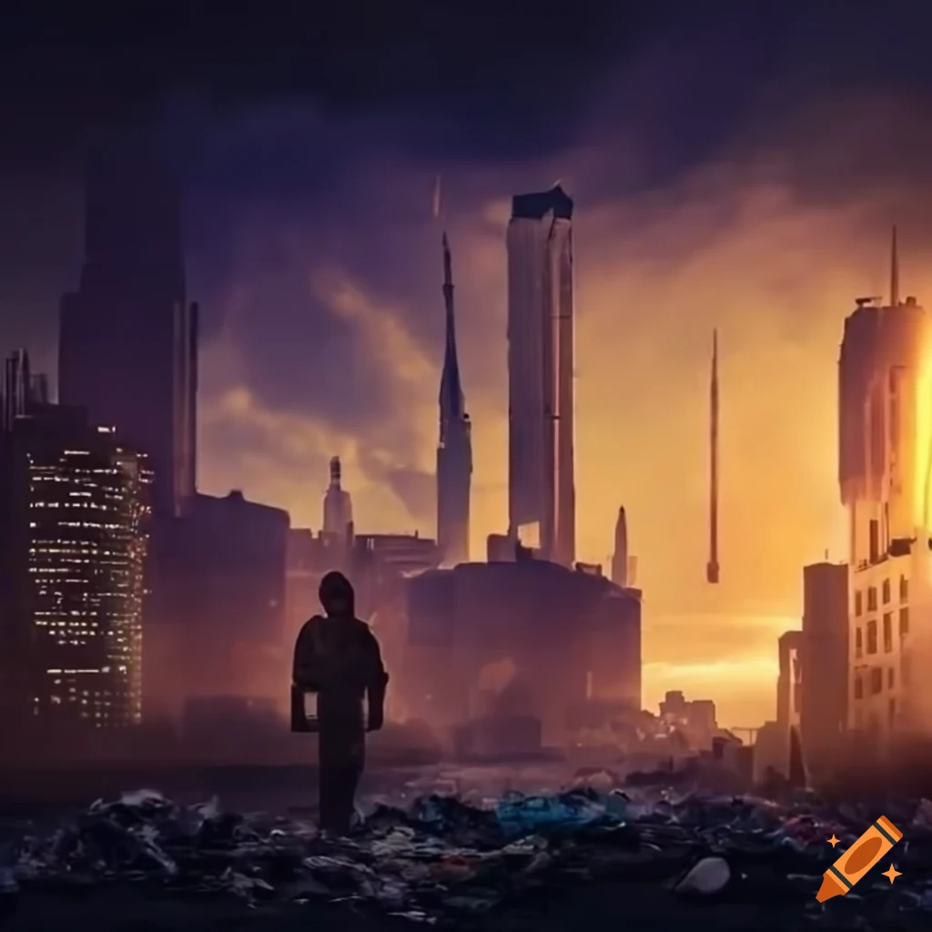 polluted future city