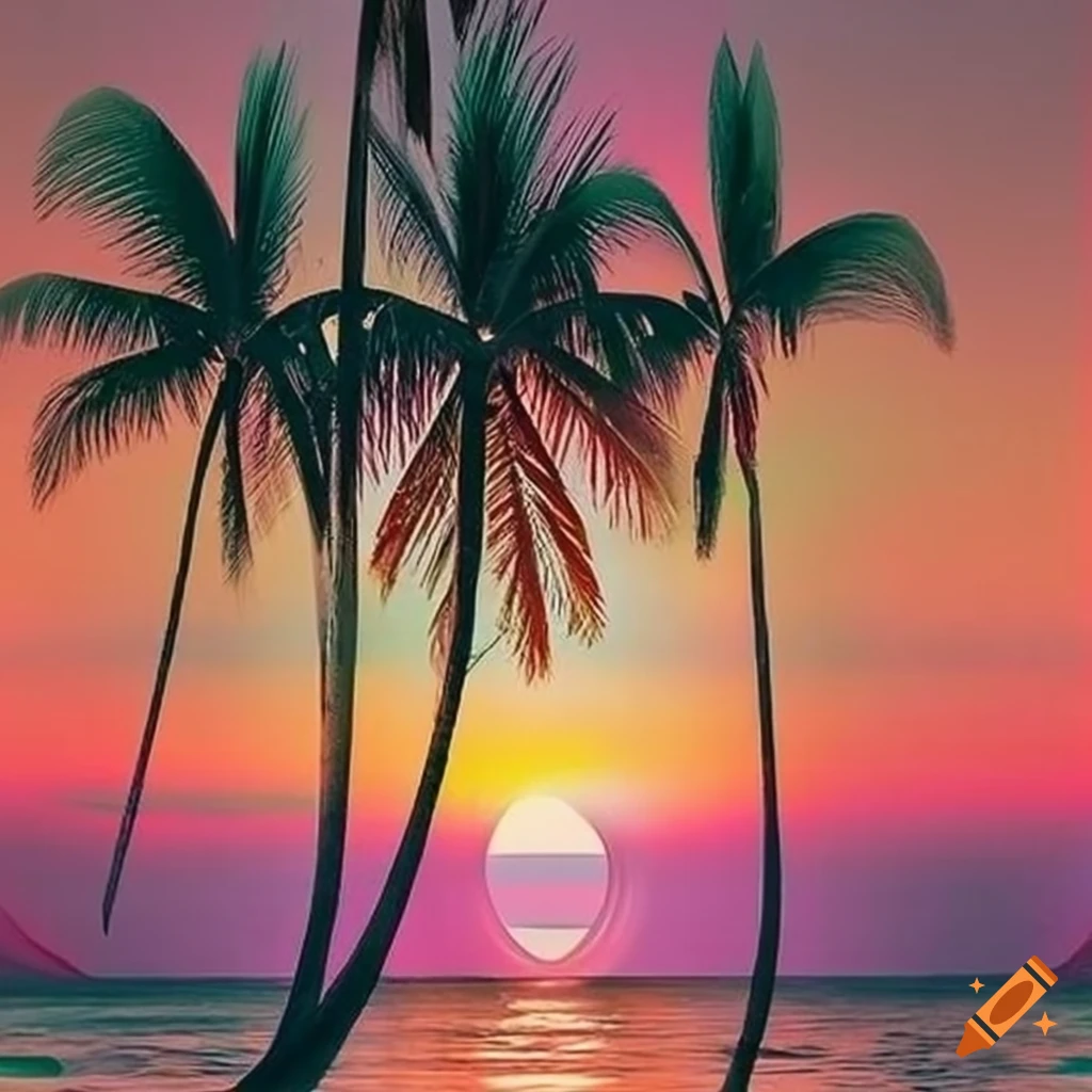 palm tree beach wallpaper