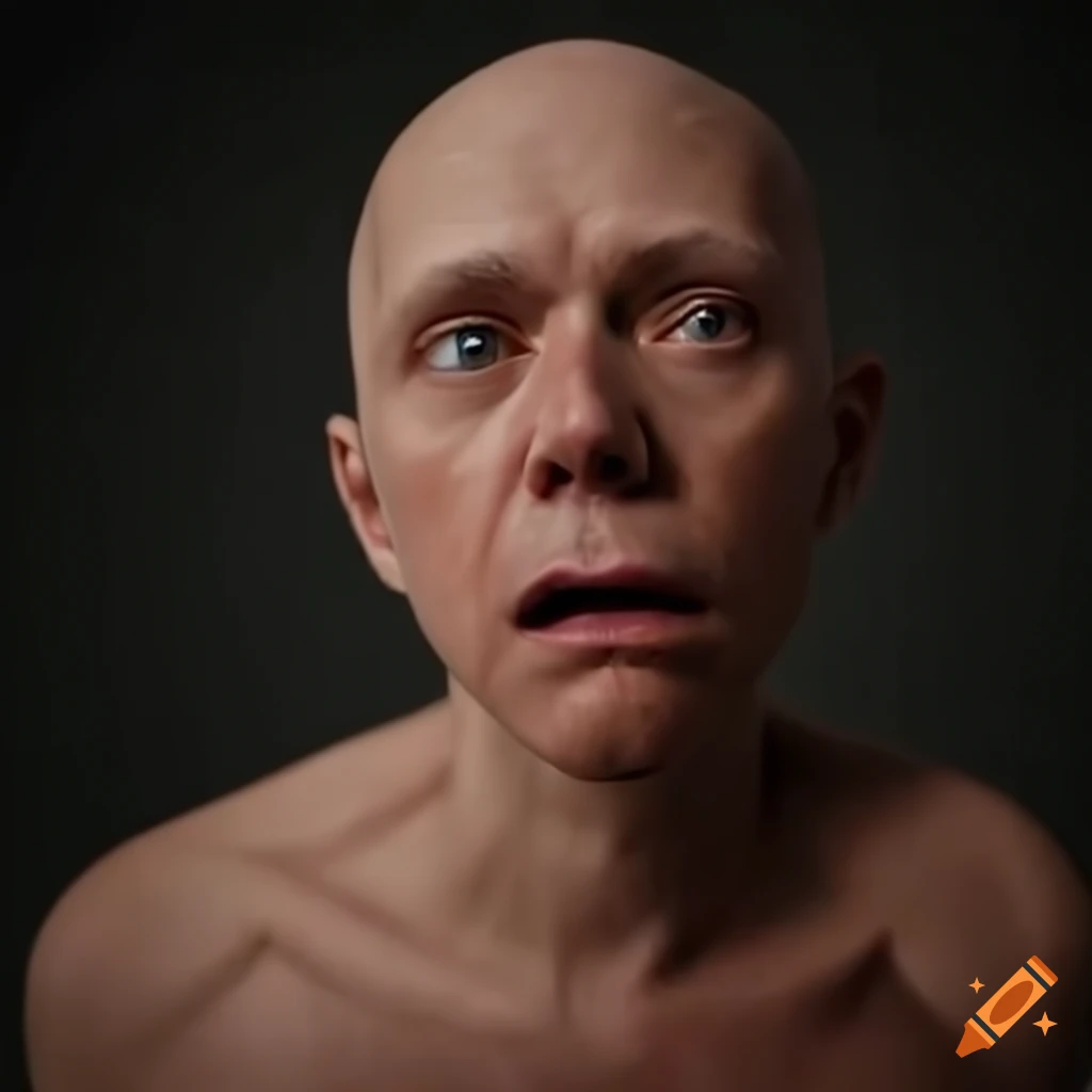 Person reacting to their own bad body odor; insanely realistic