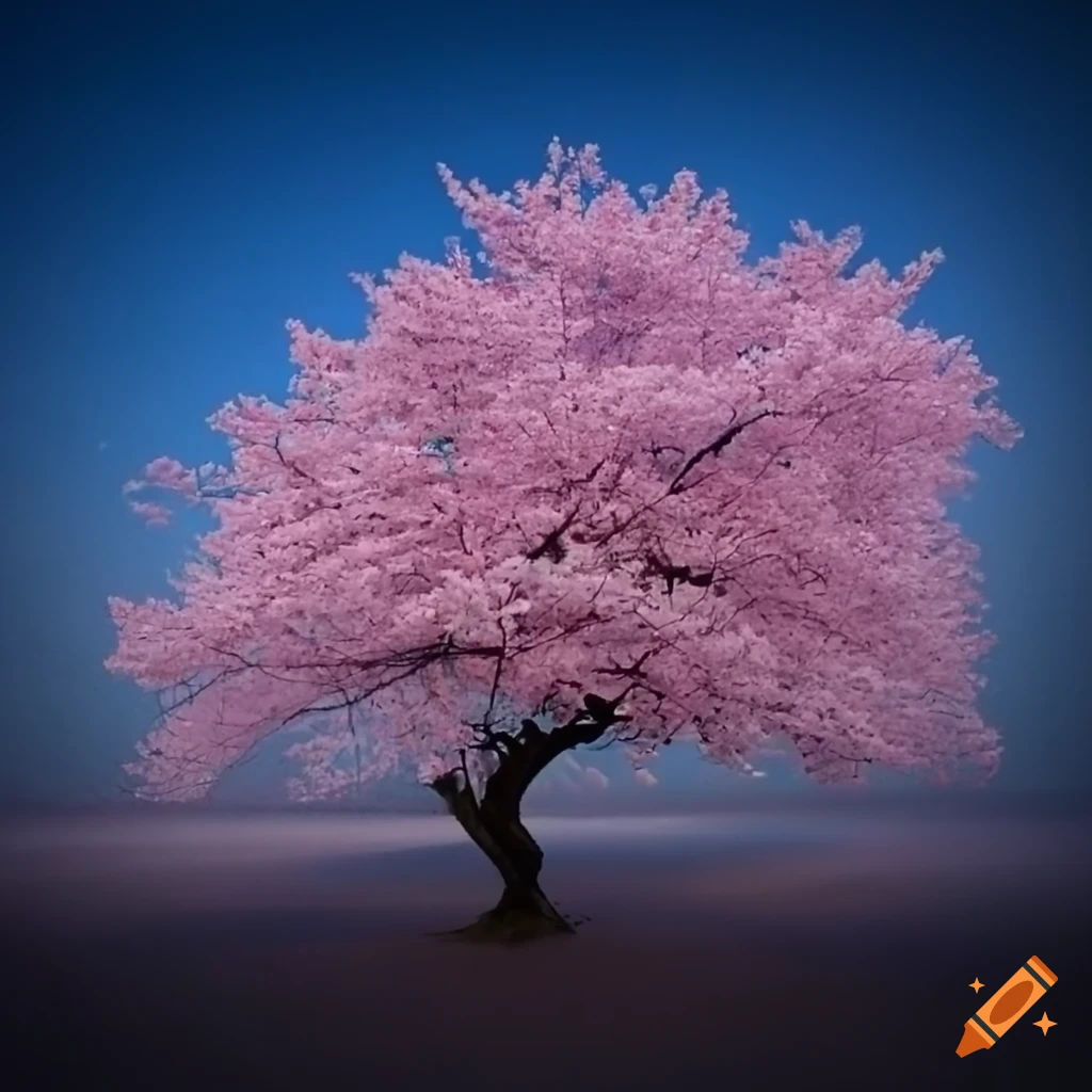 A cherry blossoms tree on Craiyon