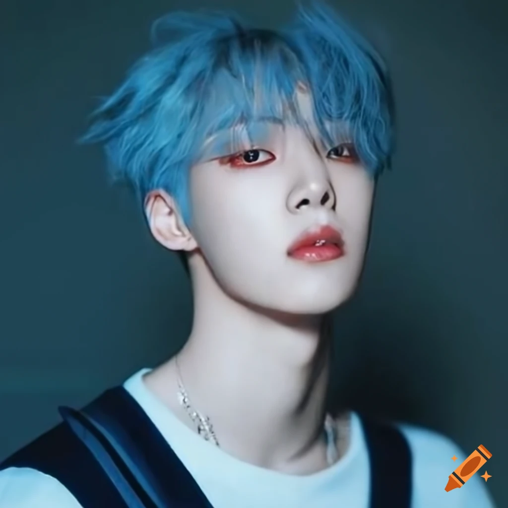 Cool Messy Blue Boy Hair