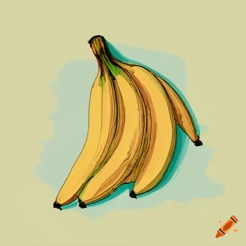 How to Draw a Banana Tree - Really Easy Drawing Tutorial