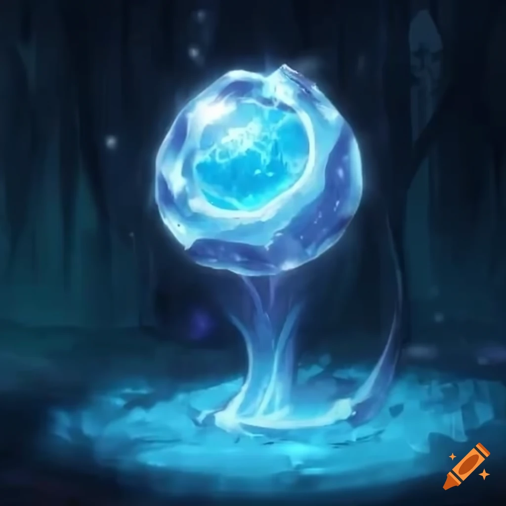 Anime Character Concept Art with Glowing Orb