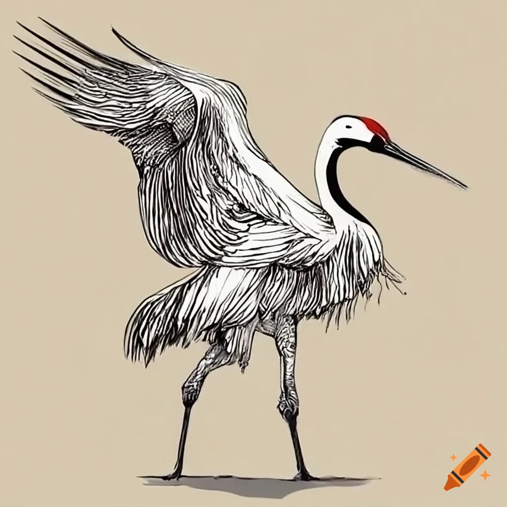 AN INDIAN SARUS CRANE (GRUS ANTIGONE) | PROBABLY LUCKNOW, NORTH INDIA,  SECOND HALF 19TH CENTURY | Drawi… | Sarus crane, Vintage bird illustration,  Bird illustration