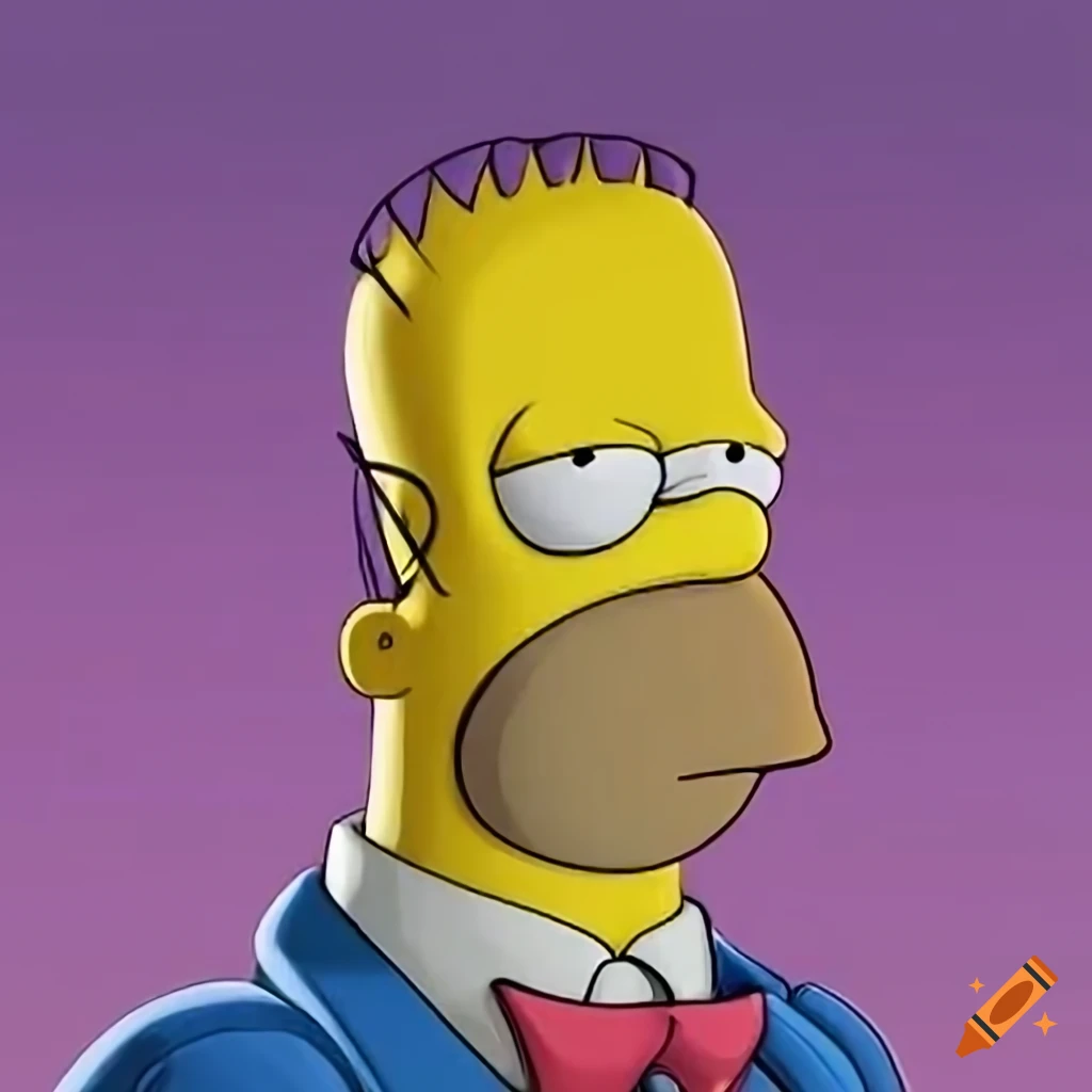 Simpsons Negative Homer simpson on Craiyon