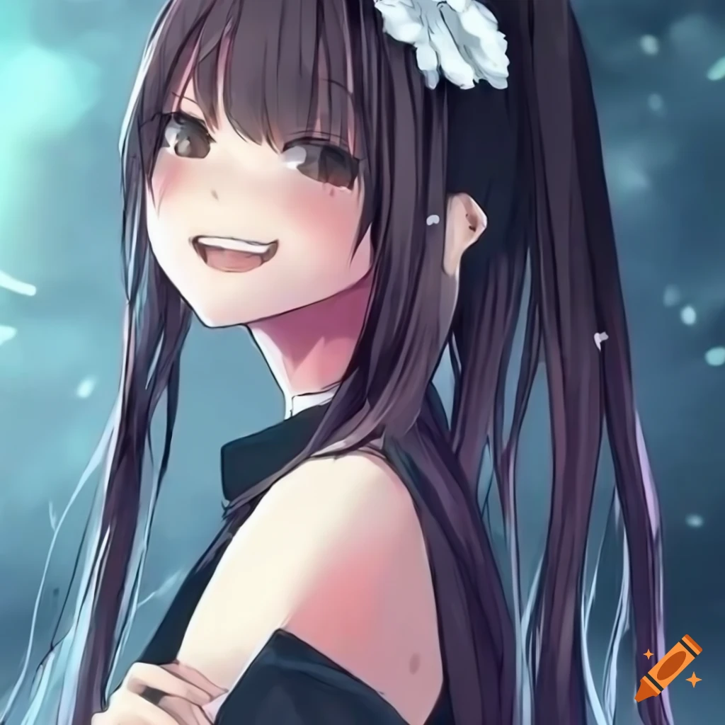 Transparent Anime Smile Png - Anime Girl Cute Smile, Png Download, free png  download | PNG.ToolXoX.com