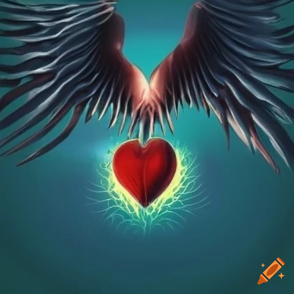 bleeding heart with wings