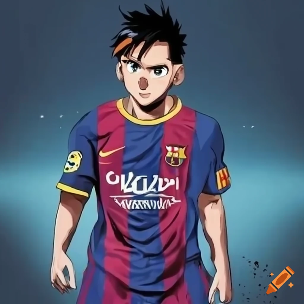 Premium AI Image | Anime cartoon boy football player and pride-demhanvico.com.vn
