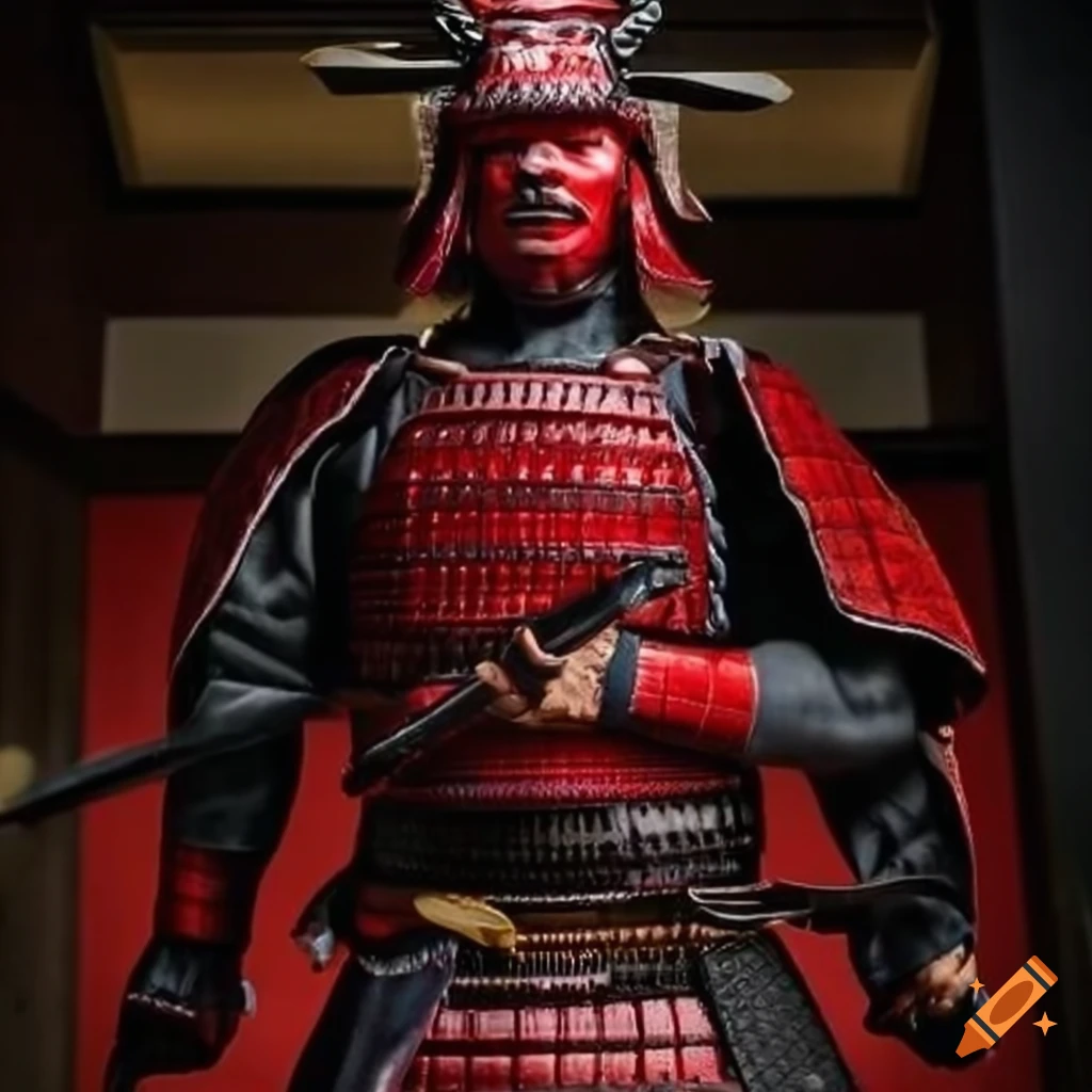 Armure de samouraï rouge