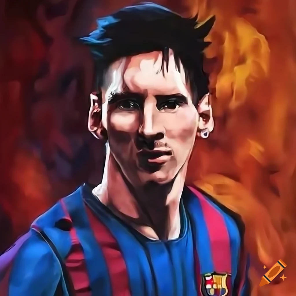 messi in anime style | Stable Diffusion