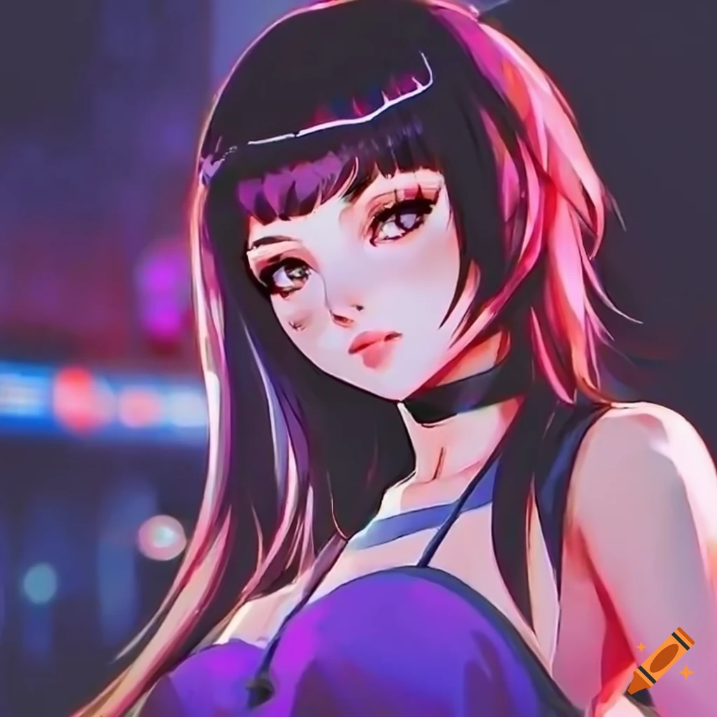 KREA - poster woman with futuristic streetwear and hairstyle, open jacket,  cute face, 3/4 pose, Galaxy eyes, pretty, beautiful, elegant, Anime by  Kuvshinov Ilya, Cushart Krentz and Gilleard James, 4k, HDR, Trending