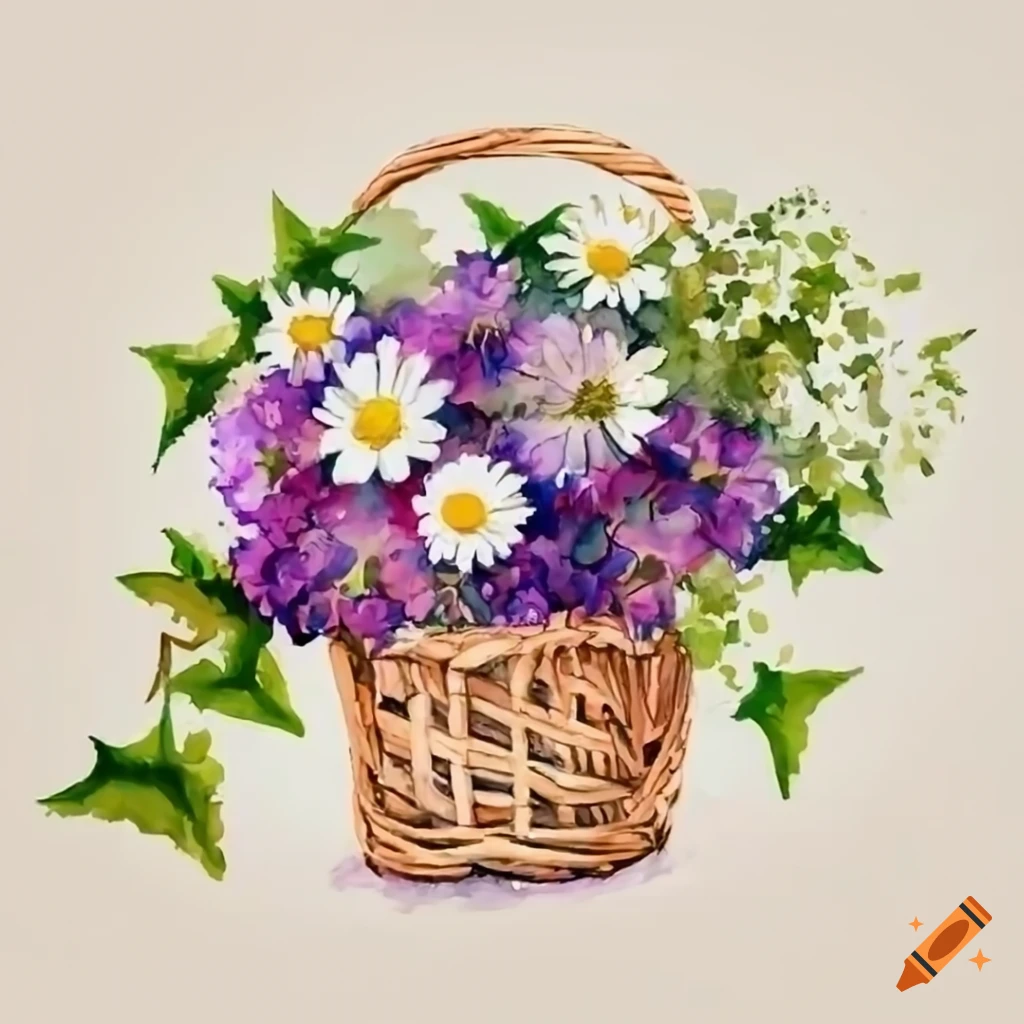 Easter bunny with lollipop in basket of flowers. Cute animal. Hand drawing.  doodle 11809987 PNG