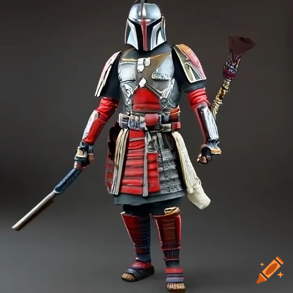Mandalorian samurai on Craiyon