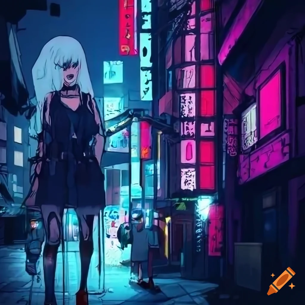 18 Cyberpunk Girl Wallpaper Anime Girl Cyberpunk Landscape 