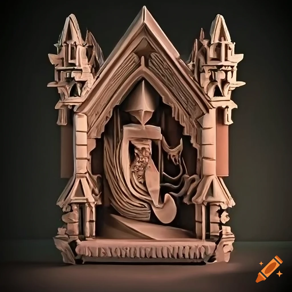 Curated visual reference: Fresh Look at Architectural Stave Carving Style Zelda Game Sculpture Stunning