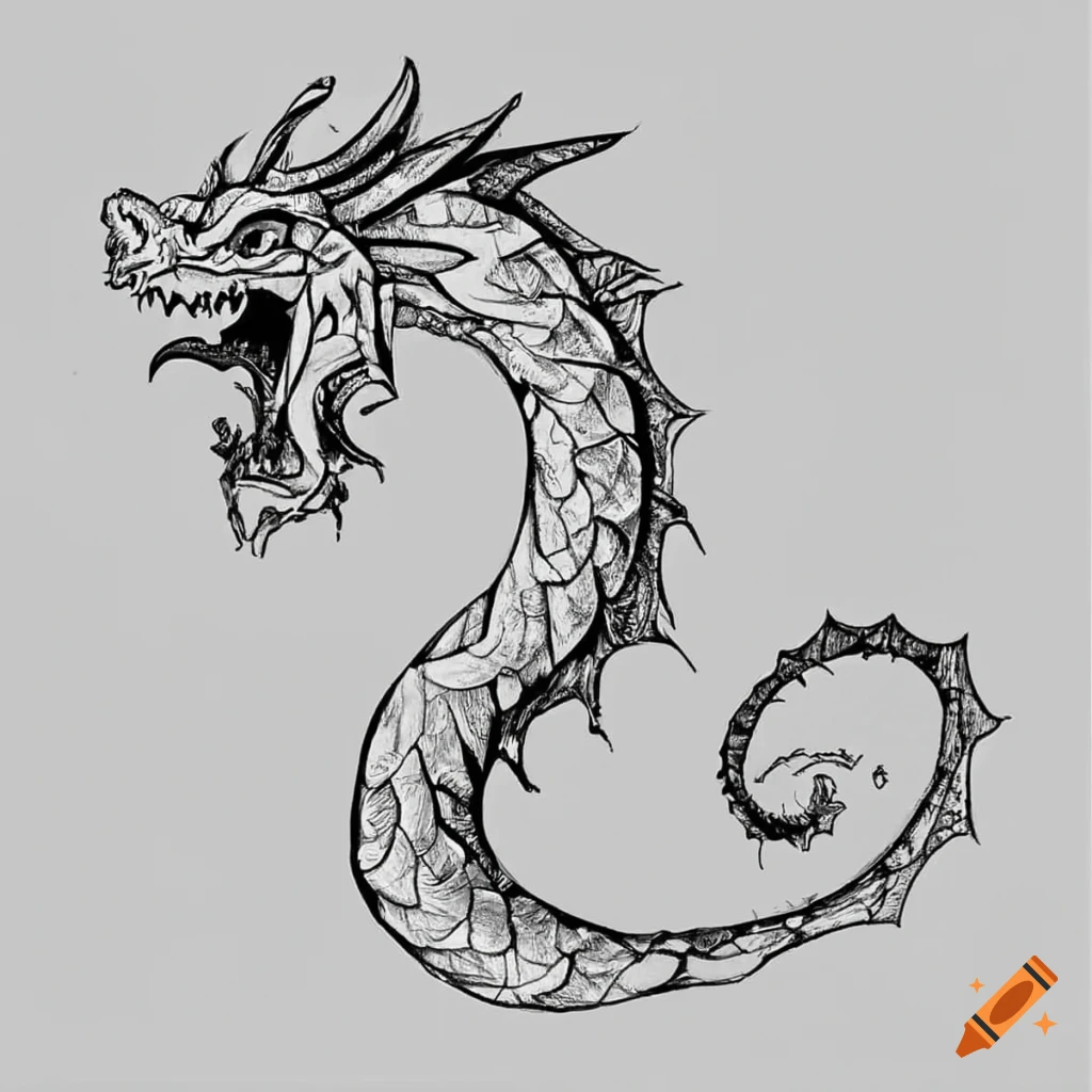 How to Draw a Dragon Head Drawing: Easy Dragon Face Step by Step Side View  Sketch for Beginners - YouTube