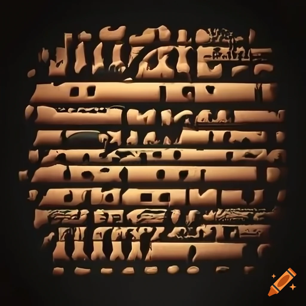 Computer code in hieroglyphs